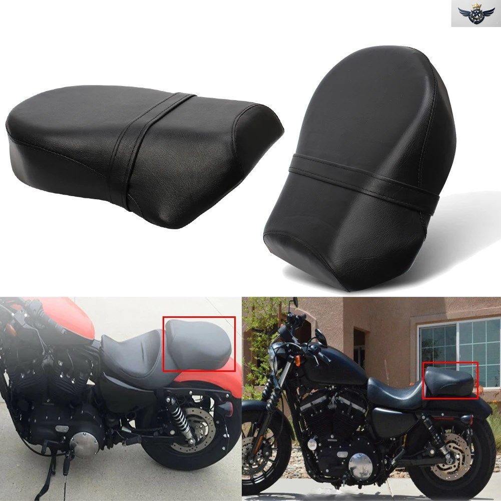 リアピリオン パッセンジャーパッドシート モーターサイクルクッションピリオン ハーレースポーツスター1200 883XL XL1200 2007-2015 カス