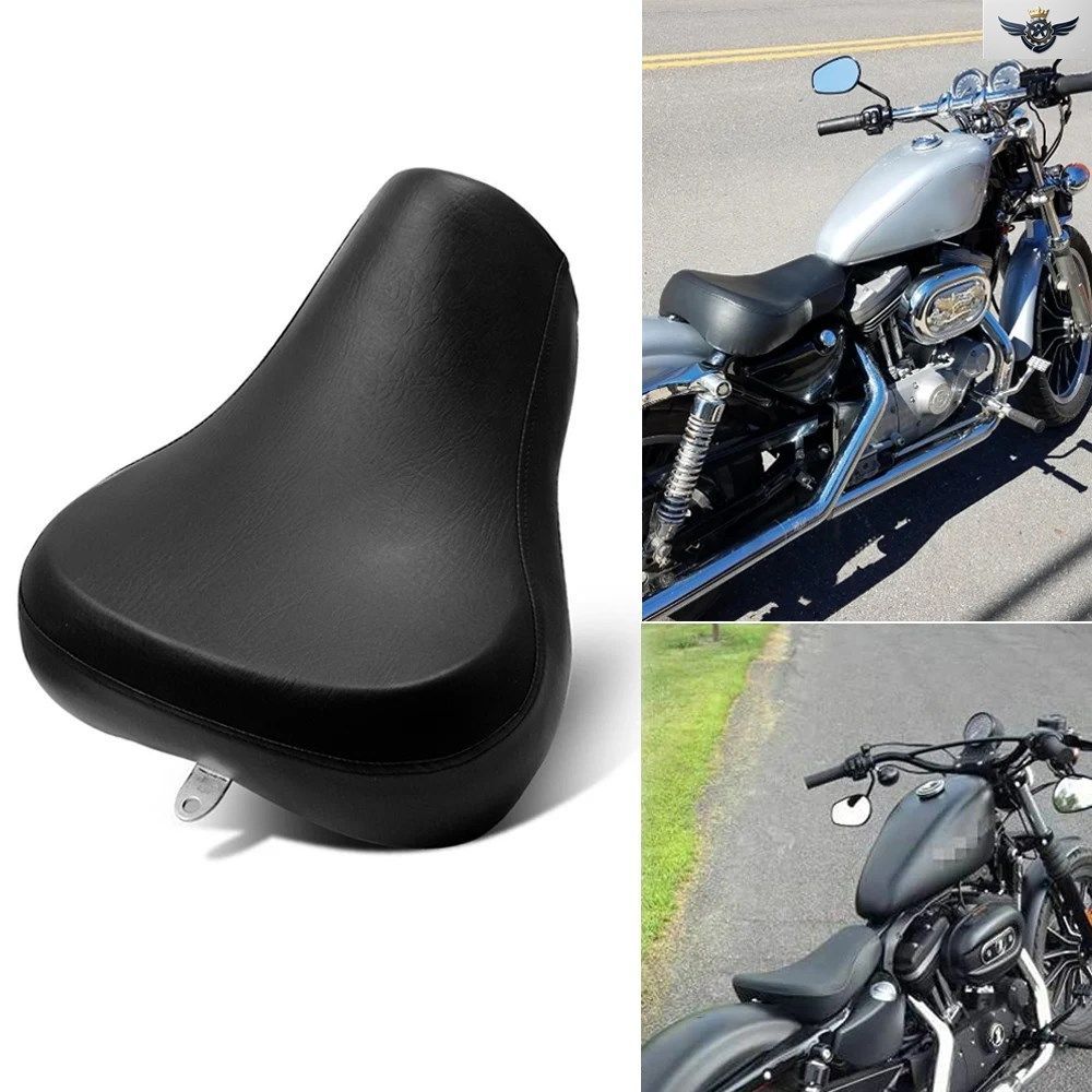ハーレー スポーツスター 1200 72 48 1983-2003用 フロントドライバーライダー ソロシートクッションパッド オートバイアクセサリー カスタ