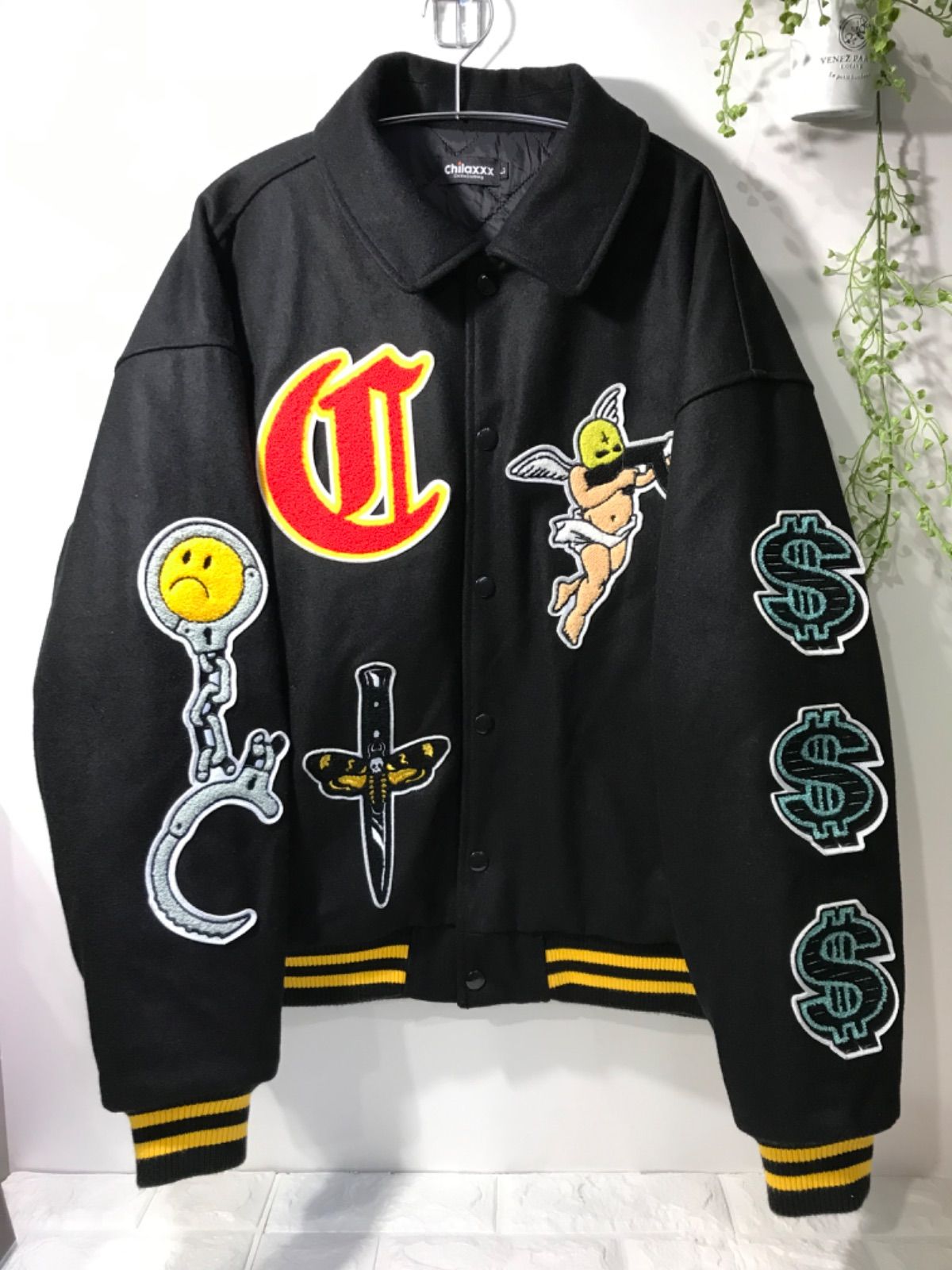 Chilaxxx（チラックス）CRIMINAL VARSITY JACKET　ウールスタジャン　型番 (品番)：21CLX-AW-09