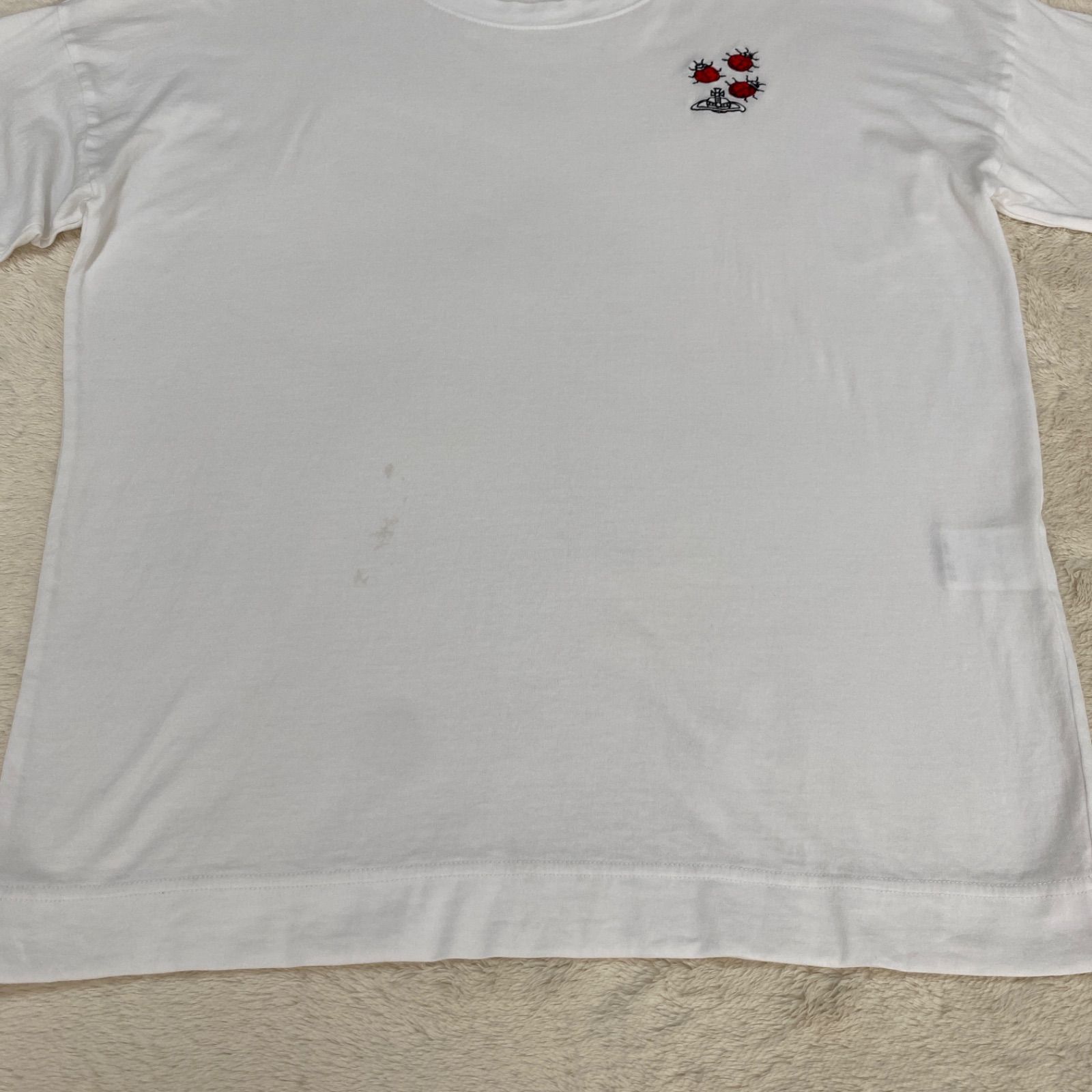 Vivienne Westwood MAN オーブ テントウムシ刺繍 ロンT 白 44 - メルカリ