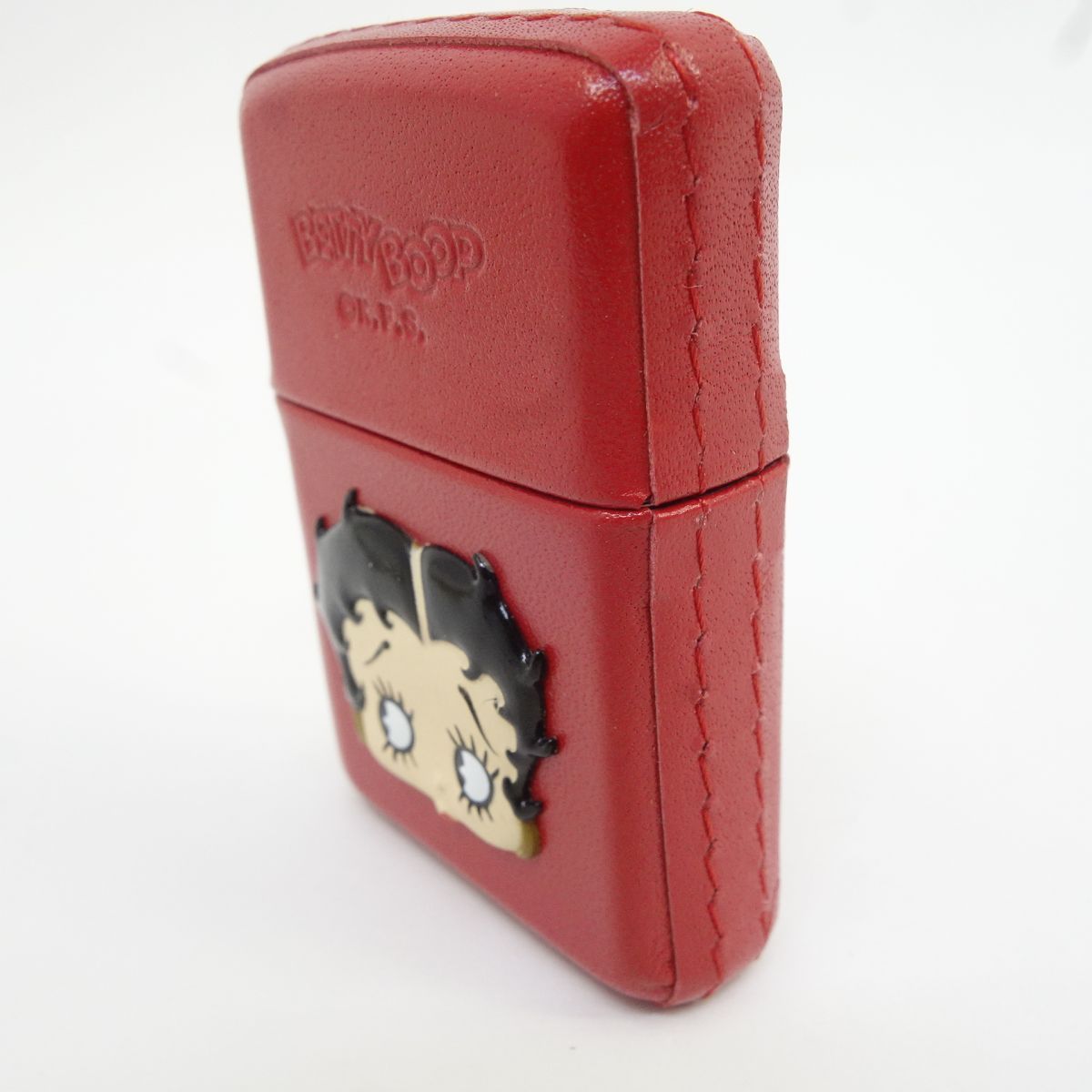 【未使用】Zippo ジッポー BETTY BOOP ベティブープ 皮巻き オイルライター 赤 6,424円