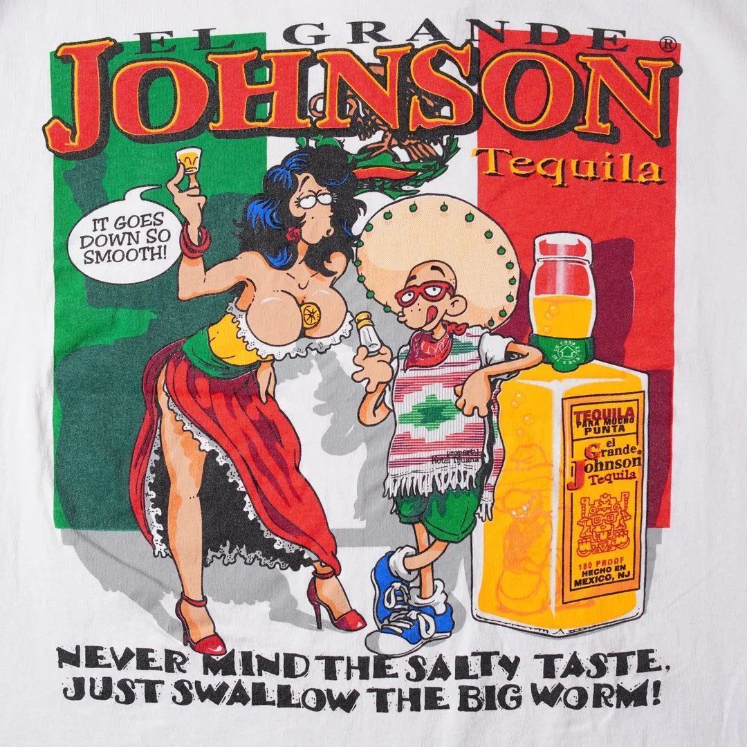 90s USA製 ビッグジョンソン BIG Johnson Tシャツ XL ホワイト