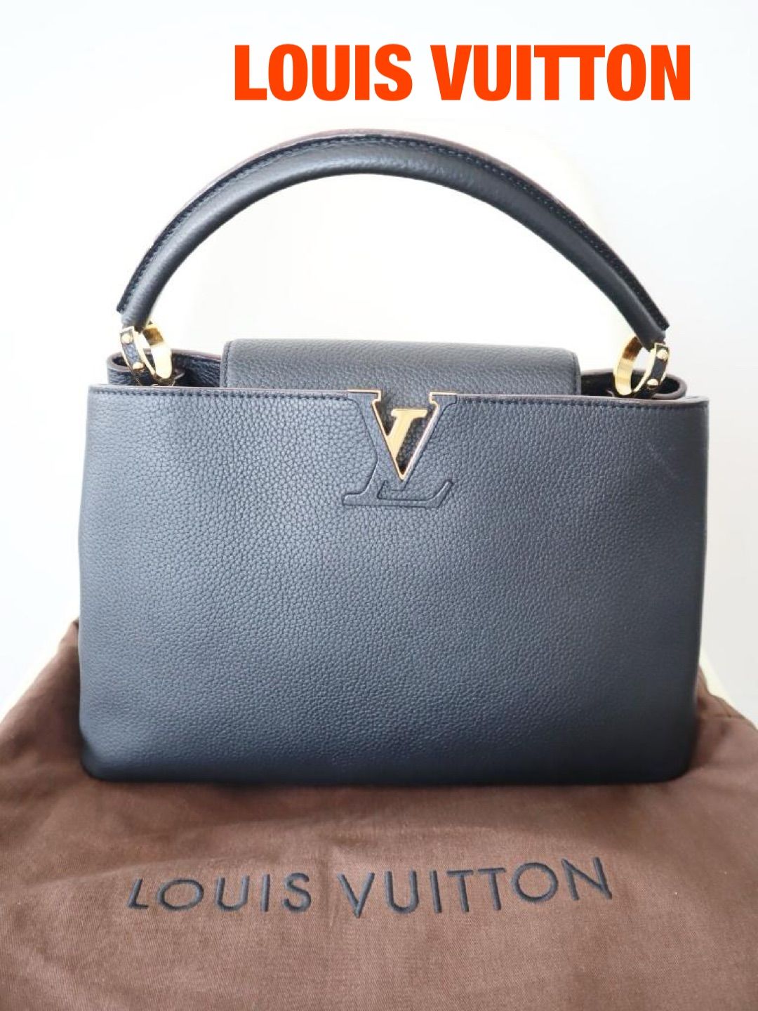 ★ LOUIS VUITTON　ルイヴィトン　カプシーヌMM　ハンドバッグ　ブラック　ハイブランド　カバン　おしゃれ　お出掛け　6463354