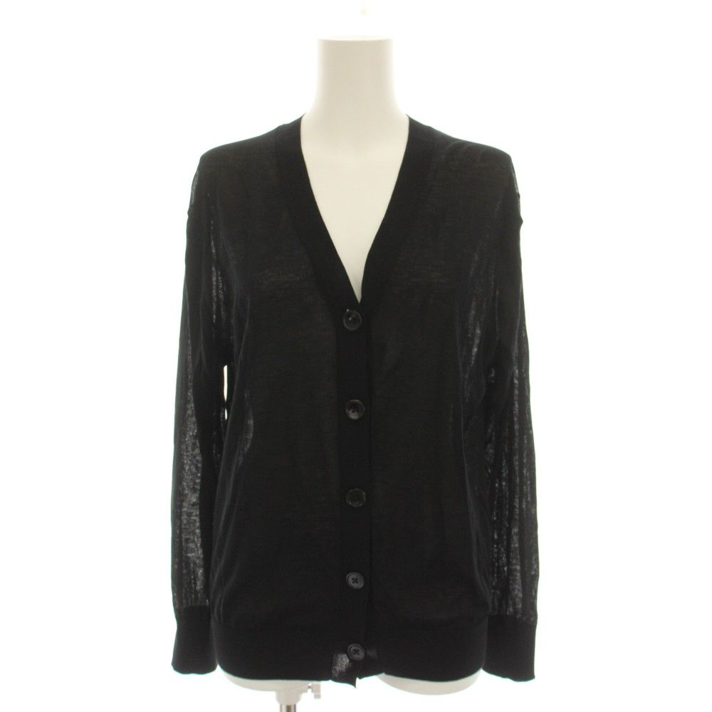 ドゥーズィエムクラス DEUXIEME CLASSE エブリデイアイライク EVERYDAY I LIKE 22SS セミシアー Semi Sheer Vネックカーディガン 長袖 F 黒 ブラック 22080500822010 /YT