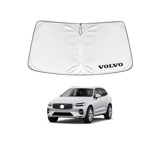 ボルボ XC60 UB系 2017年10月- 車種専用設計 サンシェード 車 フロント さんしぇーど 暑さ対策 日除け 遮熱 遮光 uvカット 紫外線遮蔽 折り畳み式 収納ポーチ付き 取付簡単 保護パーツts 6e23dc83
