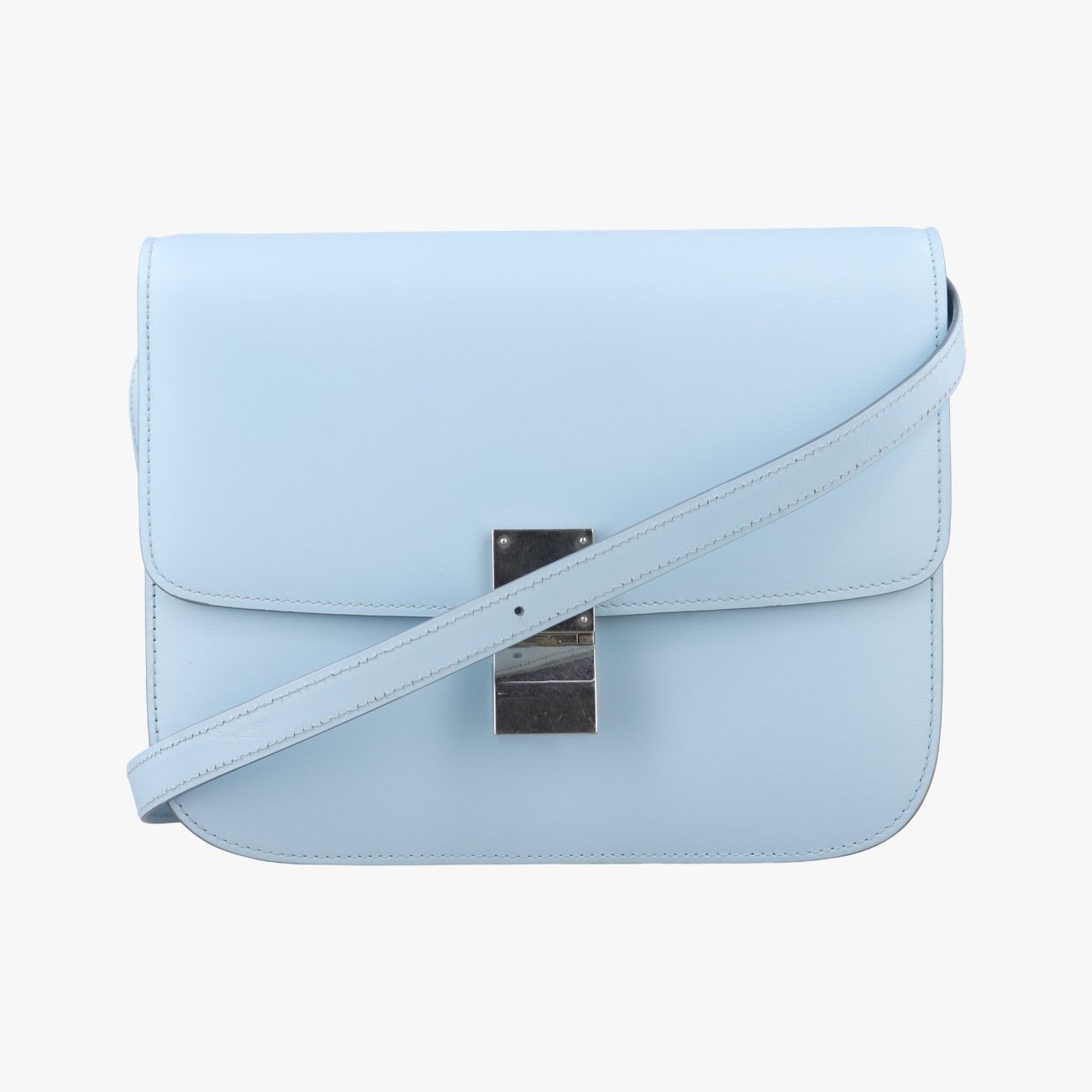 セリーヌCelineクラシックボックス ブルー レザー F-LA-2126 48,000円