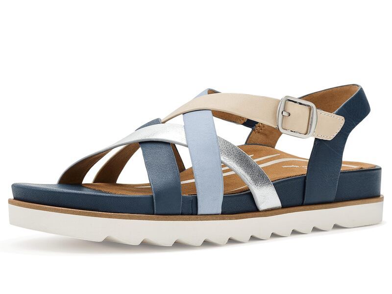 エイトレックス レディース シューズ サンダル プラットフォーム Aetrex Carmen Platform Sandals Navy Multi ネイビー