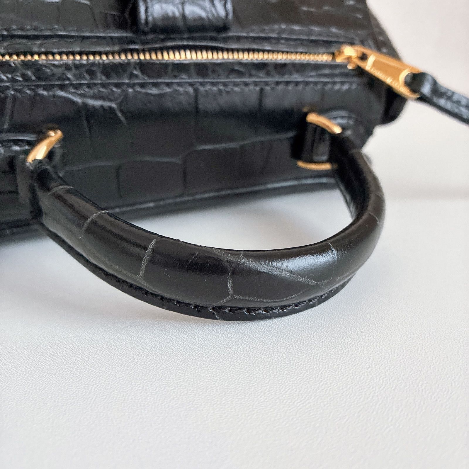 ERMANNO SCERVINO ／ エルマンノ シェルビーノ クロコ型押し 2way