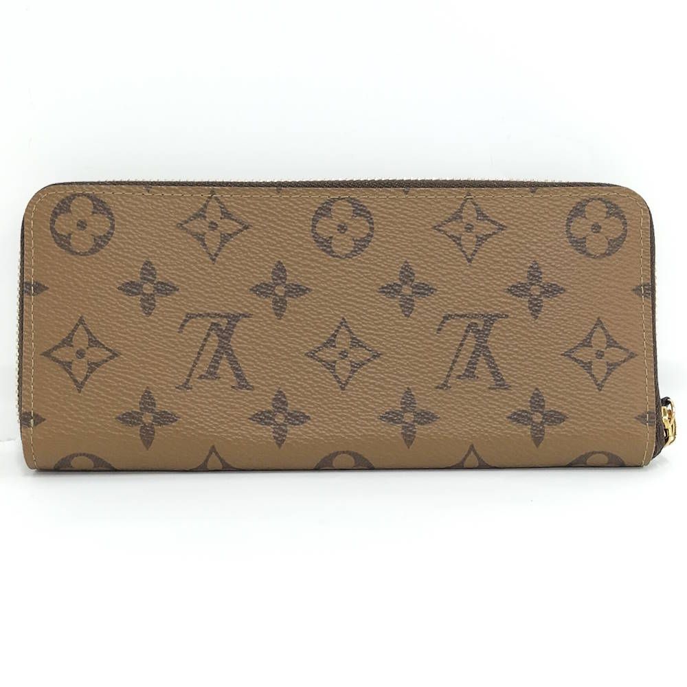LOUIS VUITTON ラウンドファスナー長財布 ポルトフォイユ クレマンス モノグラムリバース M82336