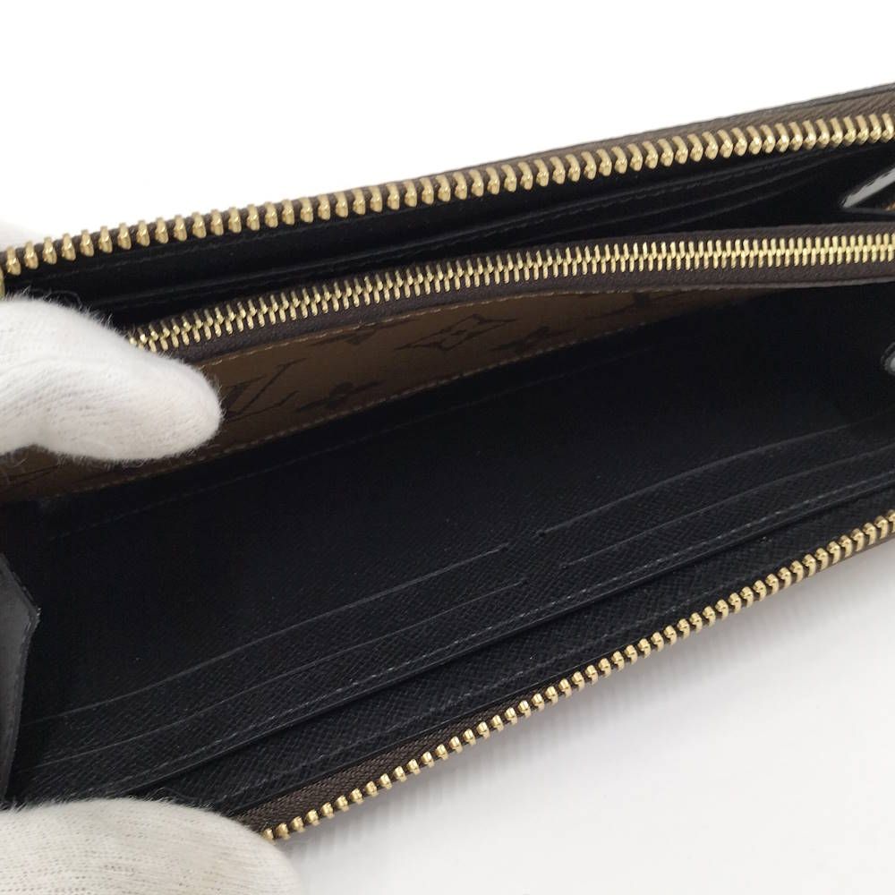 LOUIS VUITTON ラウンドファスナー長財布 ポルトフォイユ クレマンス モノグラムリバース M82336
