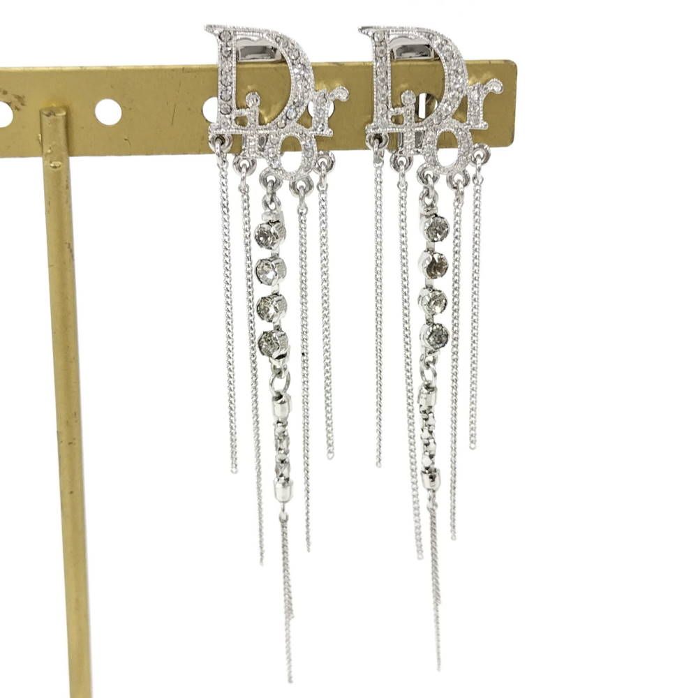 DIOR イヤリング メッキ×ラインストーン シルバー 13,152円