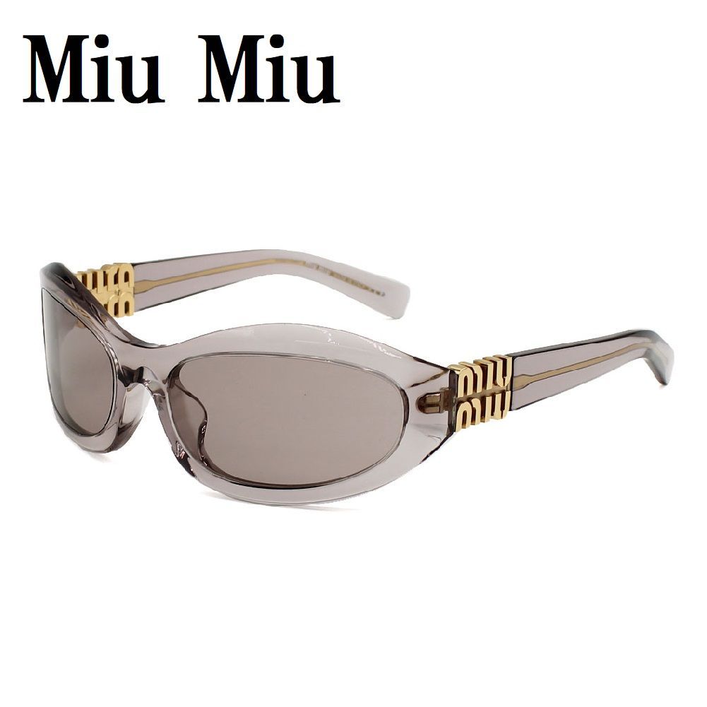 ミュウミュウ Miu Miu MU14ZSF 12W20I 61 サングラス アジアンフィット メガネ 眼鏡 紫外線カット レディース ライトパープルブラウン モーヴ