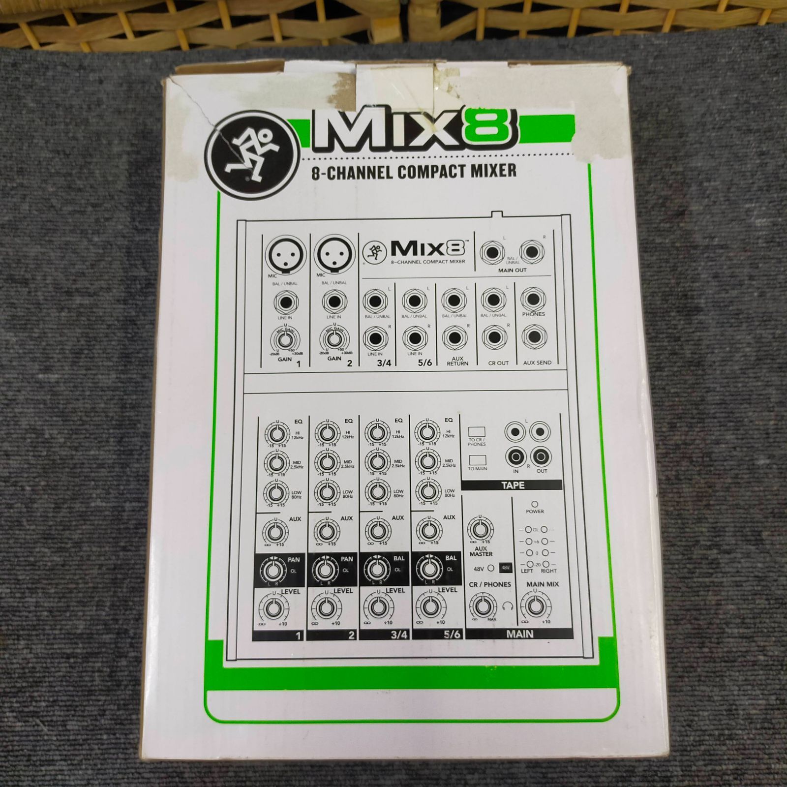 MACKIE Mix8 8チャンネル コンパクトミキサー 元箱・説明書・AC 