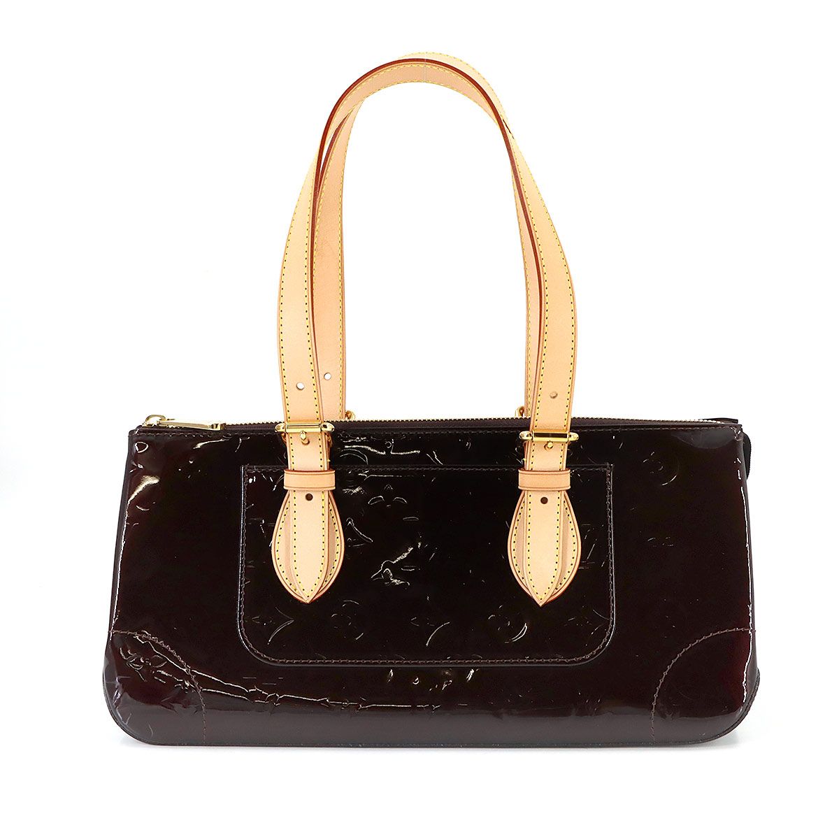 未使用 展示品 ルイ ヴィトン LOUIS VUITTON モノグラム ヴェルニ ローズウッド アヴェニュー ショルダー バッグ アマラント 90314110