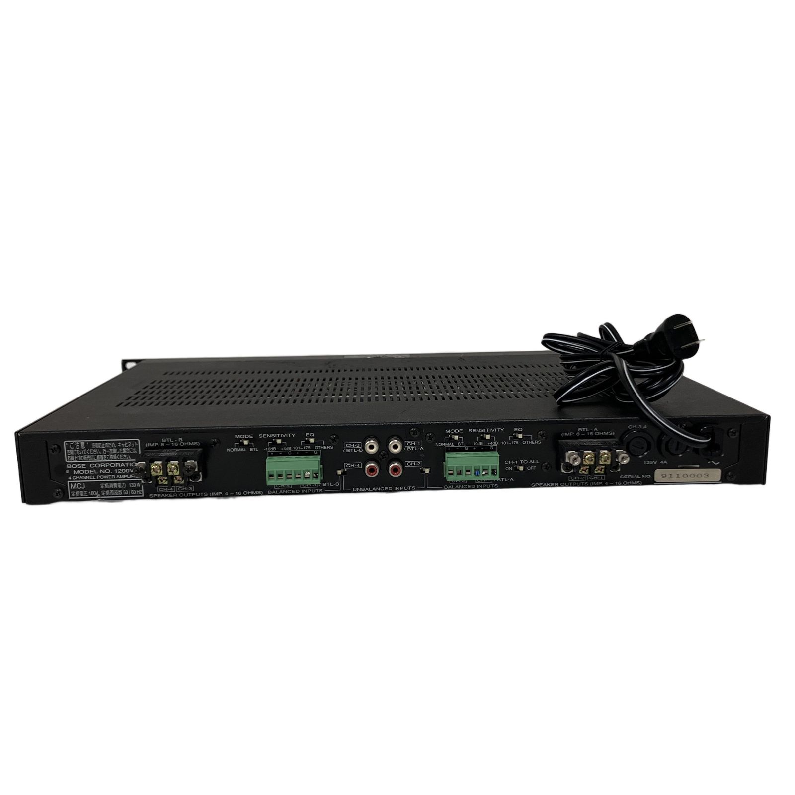 BOSE 1200VI 4ch パワーアンプ ボーズ 音響機材 オーディオ 中古