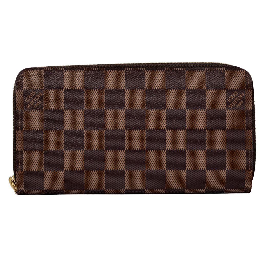ルイ・ヴィトン LOUIS VUITTON 財布 ダミエ レディース メンズ ブランド 長財布 ジッピー・ウォレット エベヌ ブラウン N60015 ラウンドファスナー 定番 上品 【中古】