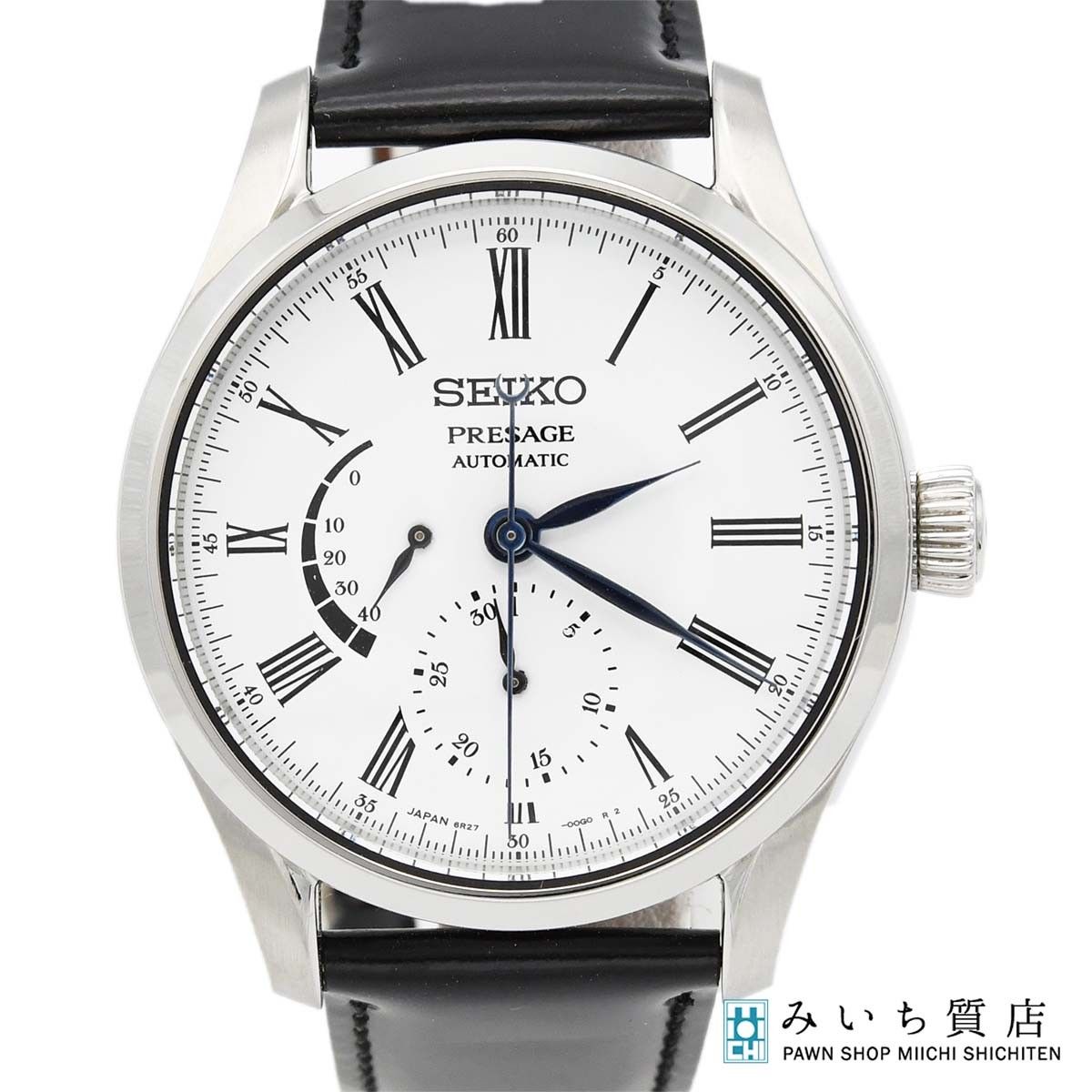 稼働 腕時計 SEIKO セイコー PRESAGE プレサージュ 6R27-00L0 自動巻き 白色文字盤 取説・箱 ベルト社外 H23870