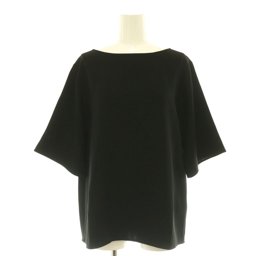 ドゥーズィエムクラス DEUXIEME CLASSE エブリデイアイライク EVERYDAY I LIKE 25AW Sofia Half sleeve ブラウス プルオーバー 五分袖 ブラック /HK ■OS