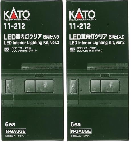 msKATO Nゲージ LED室内灯クリア 6両分入 11-212 鉄道模型用品 (× 2)