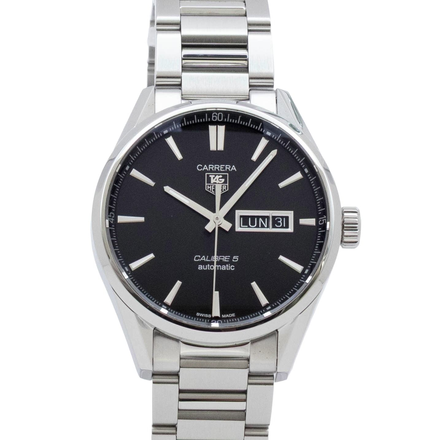 【箱付き】 タグホイヤー TAG HEUER カレラ デイデイト WAR201A TAG Heuer Carrera 自動巻き 腕時計 メンズ・ユニセックス 黒