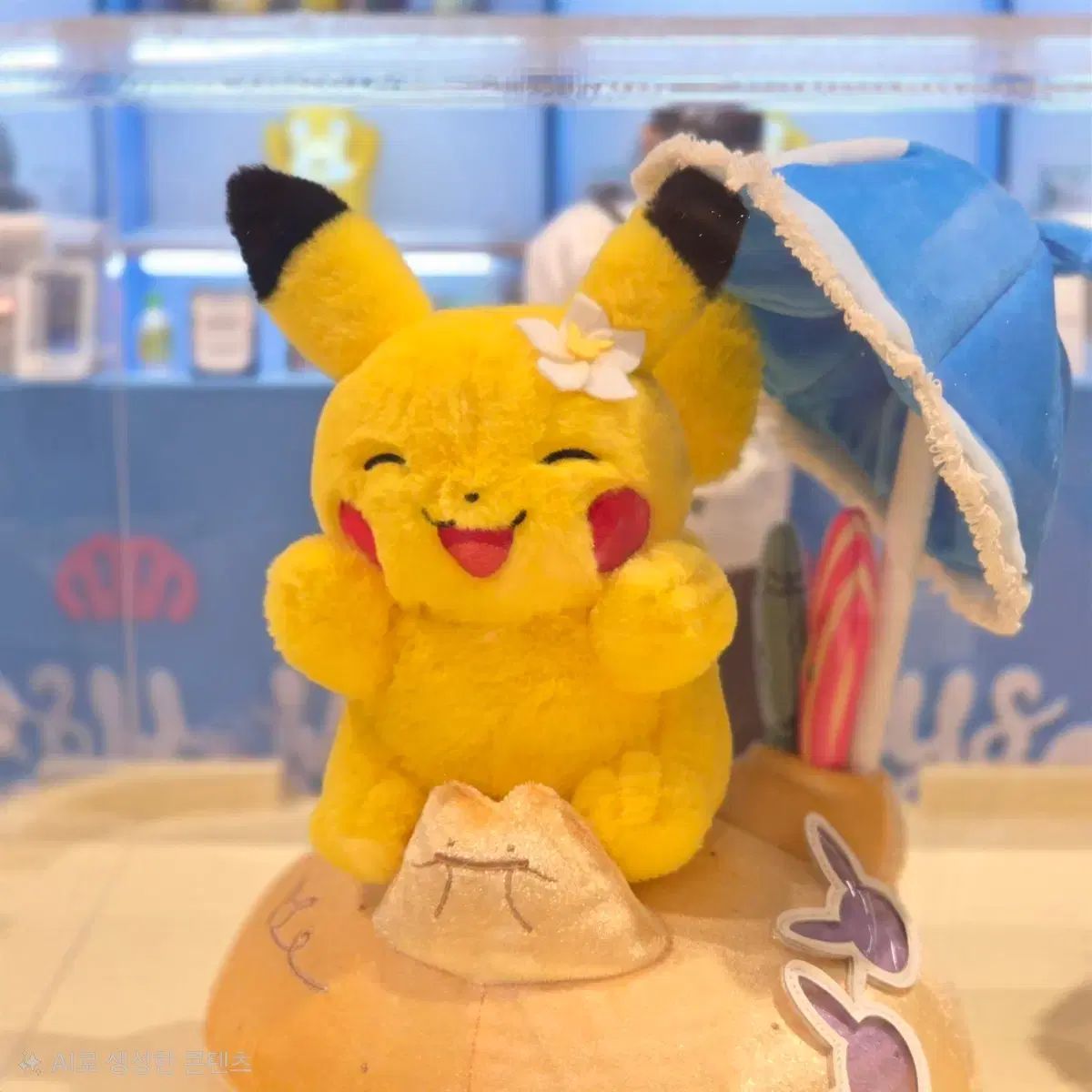 プサン ポップアップ ポケットモンスター のんびりバカンス Chilling Ver. サマー DAIZ MEN ピカチュウ ぬいぐるみ