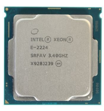 Intel Xeon E-2224 SRFAV 4C 3.4GHz to 4.6GHz Socket 1151 Coffee