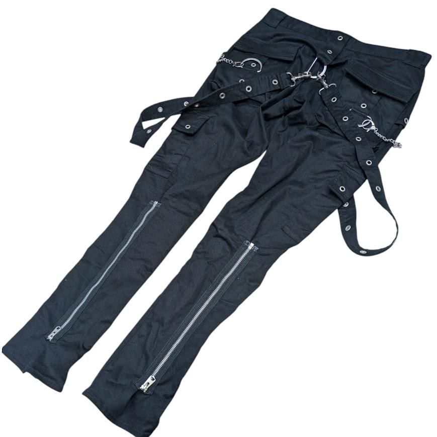 CIVARIZE シヴァーライズ サスペンダー付きボンテージスキニーカーゴ