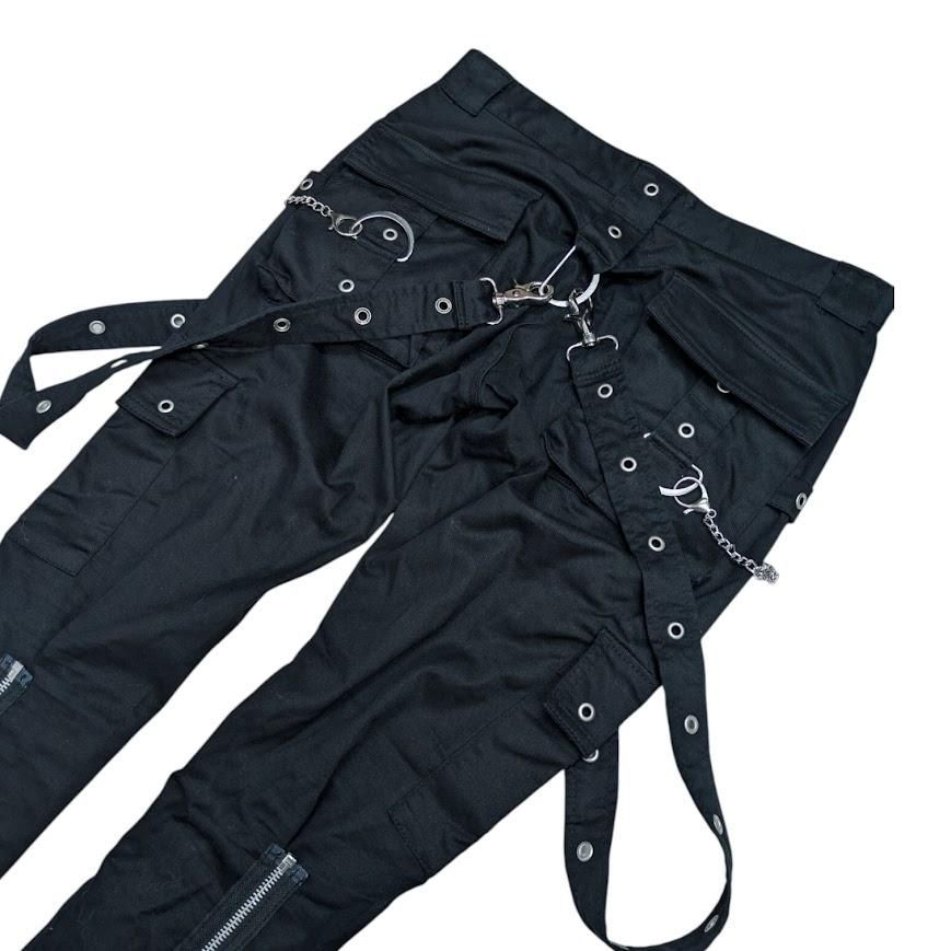 CIVARIZE シヴァーライズ サスペンダー付きボンテージスキニーカーゴ