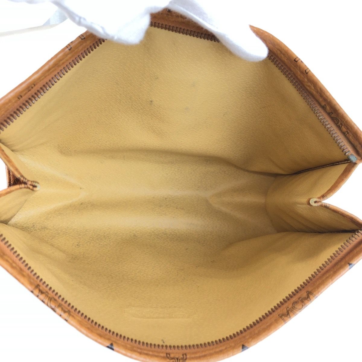 MCM エム シー エム ヴィセトス ブラウン ゴールド金具 レザー 07191