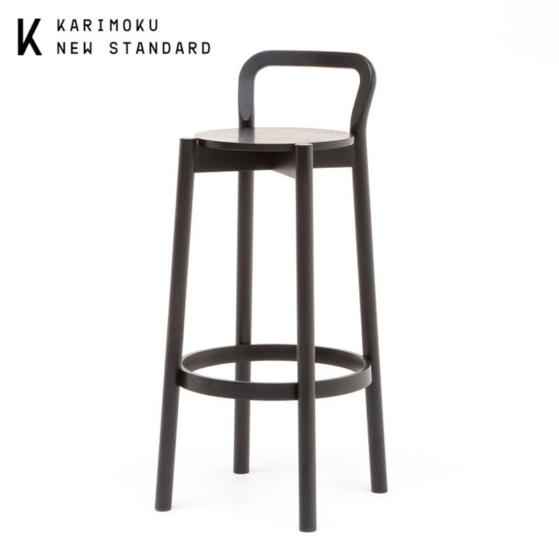 新品未使用品 Karimoku New Standard カリモクニュースタンダード CASTOR BARSTOOL WITH BACKREST HIGH キャストール バースツール 1脚 42,000円