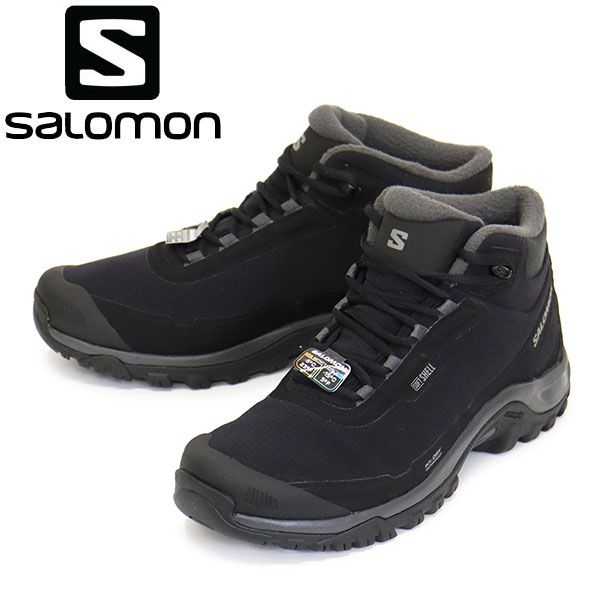 Salomon (サロモン) L47854200 SHELTER WATERPROOF 男性用ウィンターブーツ Black / Asphalt / Castlerock SL107 26.0cm