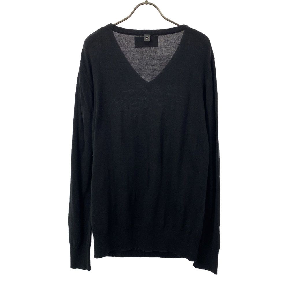 ☆wjk/ダブルジェイケイ Vネック ニット/セーター/メンズ/S/黒☆新品 wjk ダブルジェイケイ 長袖 Vネック セーター L ブラック ニット