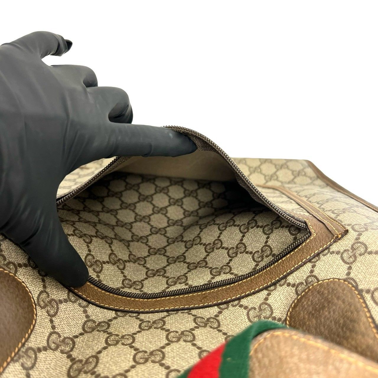 極 美品 GUCCI グッチ オールドグッチ ヴィンテージ シェリーライン GG