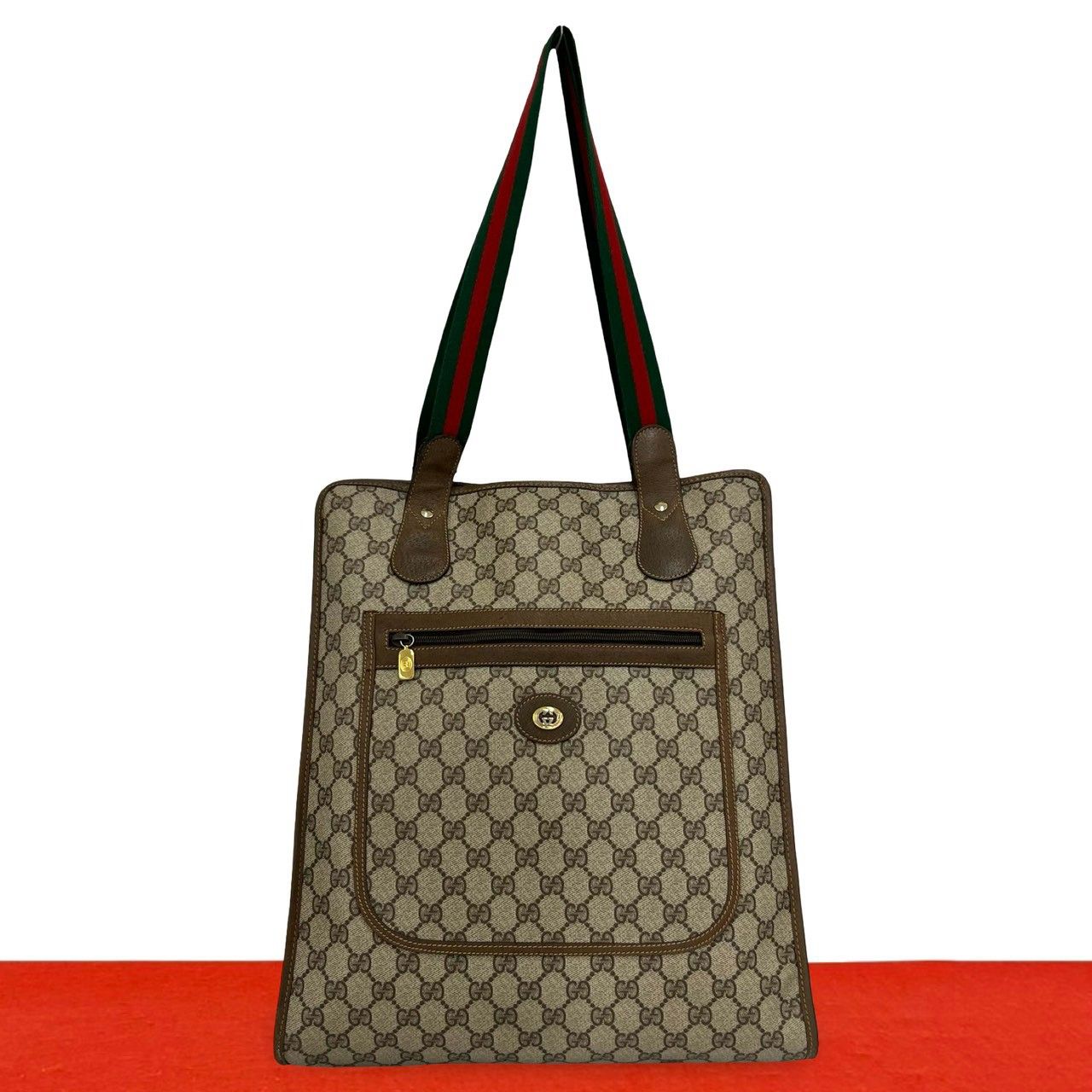 極 美品 GUCCI グッチ オールドグッチ ヴィンテージ シェリーライン GG