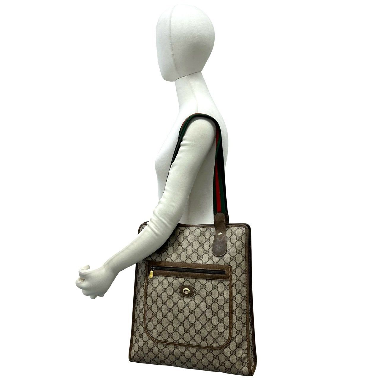 極 美品 GUCCI グッチ オールドグッチ ヴィンテージ シェリーライン GG