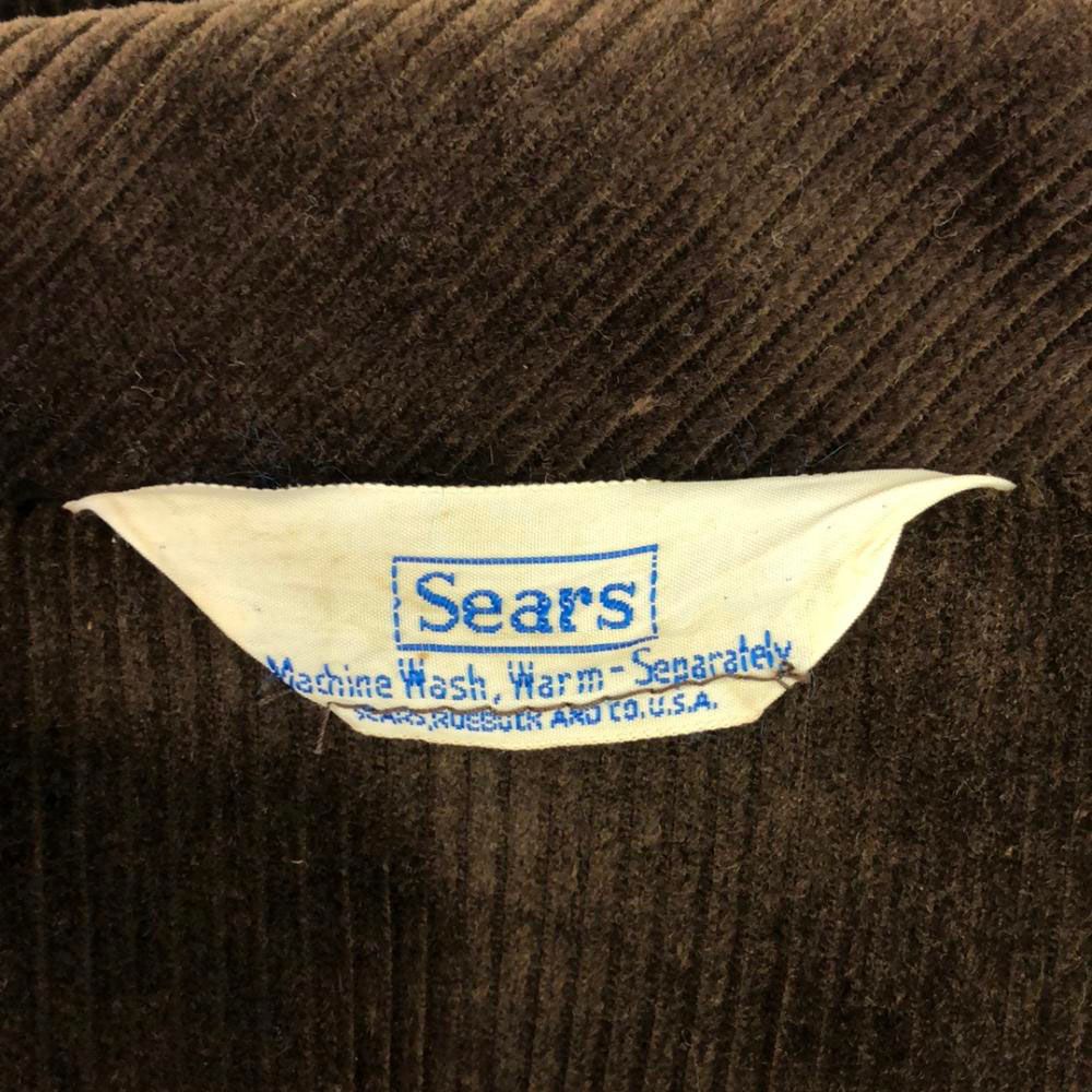 Sears シアーズ 70s 80s ヴィンテージ コーデュロイコート ブラウン