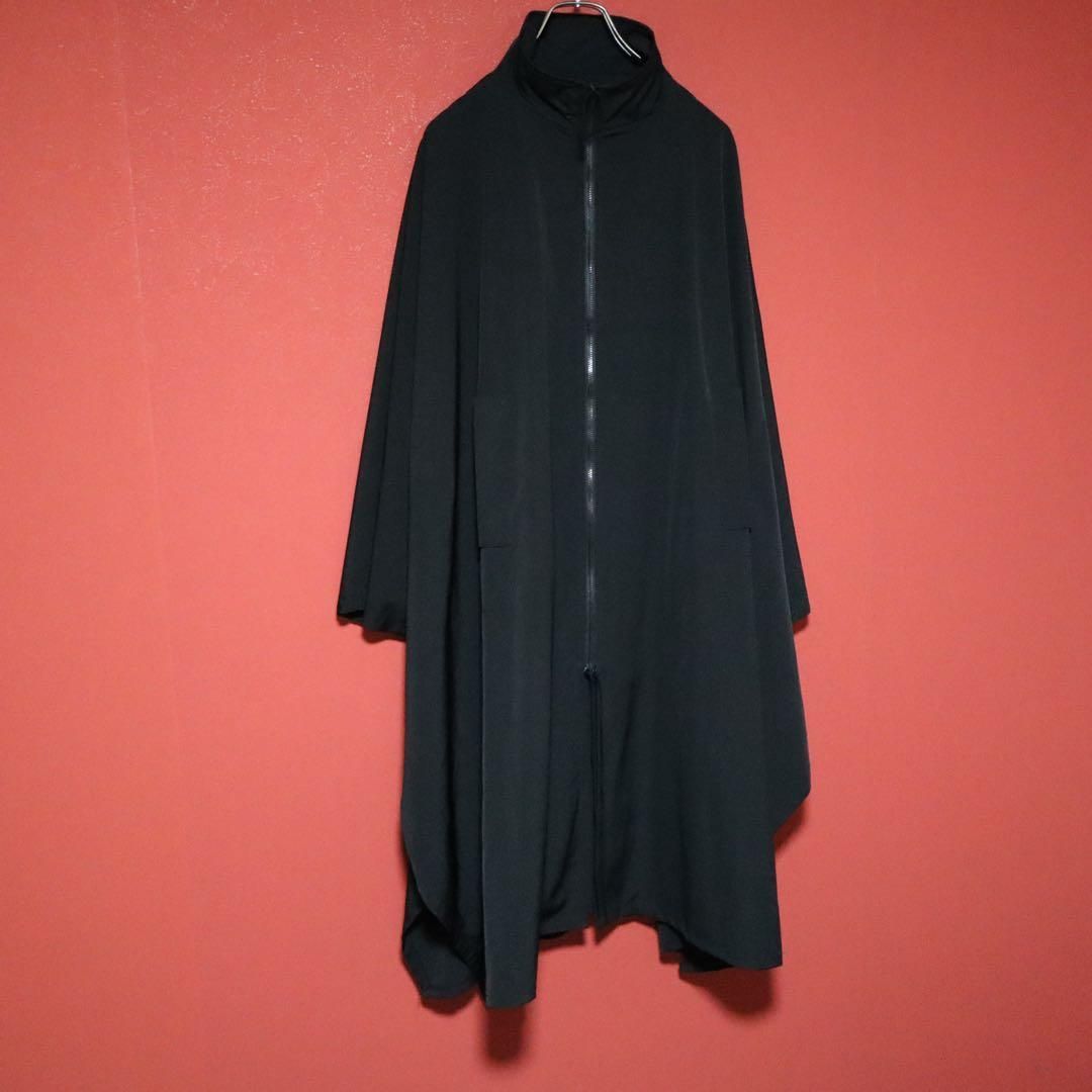 ISSEY MIYAKE ドルマンスリーブ 変形 ジップアップ ポンチョ コート