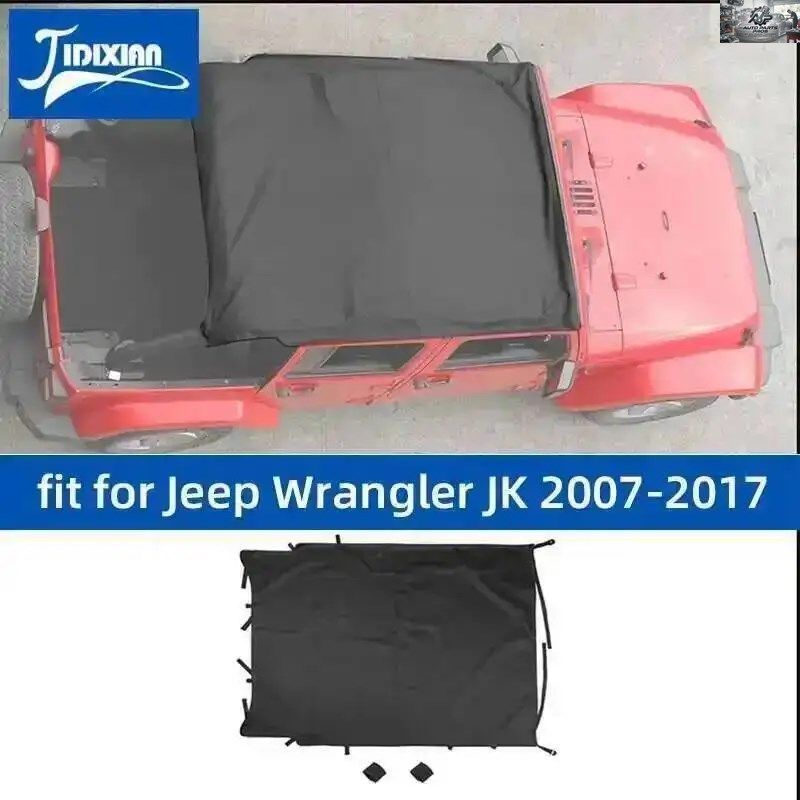 ジープ ラングラー JK 4ドア 2007-2017 ナイロンクロス製 ソフトルーフカバー（UVカット・日よけ）カスタム パーツ 27,872円