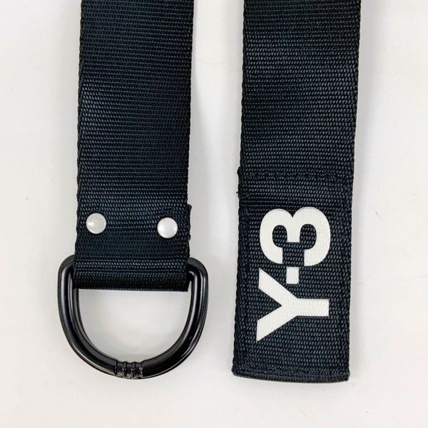 Y-3 ワイスリー ベルト ロゴ刺繍 ウェブベルト ナイロン ダブルDリング