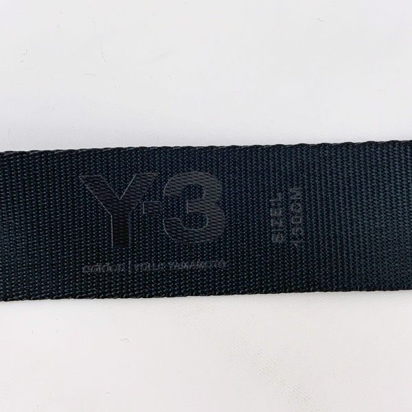Y-3 ワイスリー ベルト ロゴ刺繍 ウェブベルト ナイロン ダブルDリング