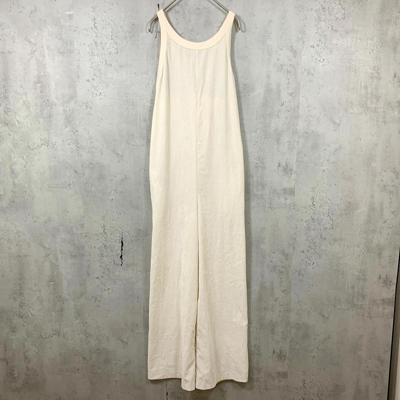 〇 audrey and john wad オードリーアンドジョンワッド シャンブレーコーデュロイ サロペット フリー オフ白 ◇■ レディース