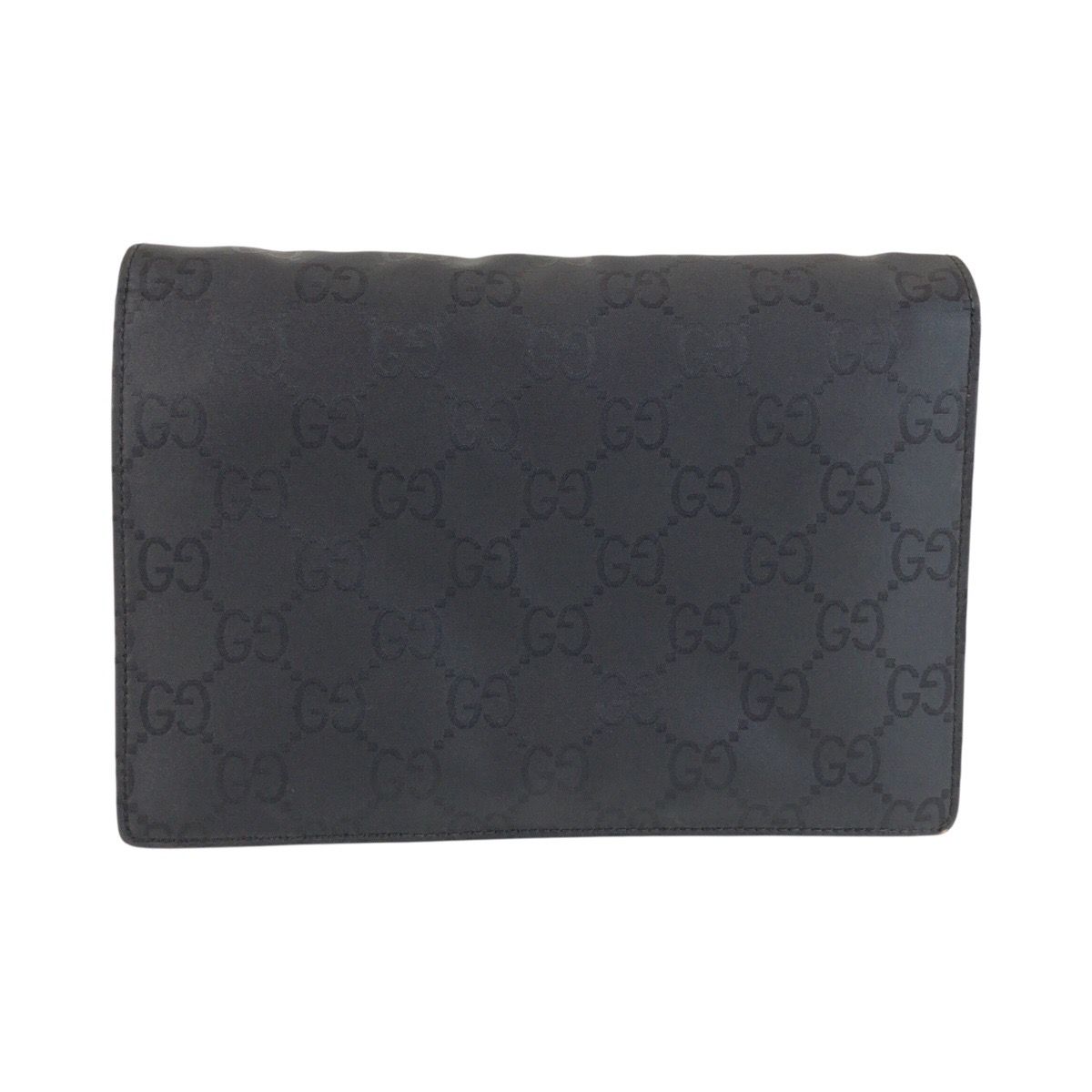 美品 GUCCI グッチ ブラック 黒 シルバー金具 ナイロン/レザー 018
