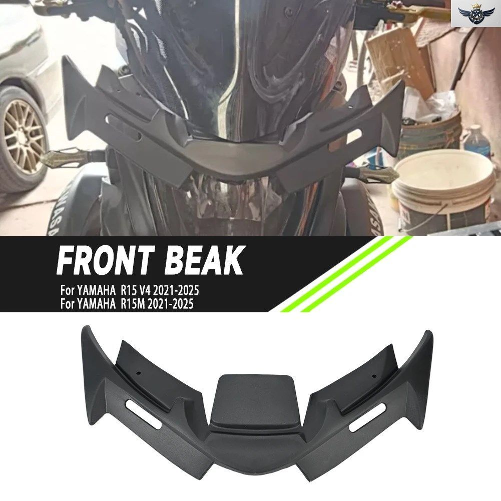 フロントフェアリング ウィングレット エアロダイナミックウィングシェル カバー プロテクションガード ヤマハ R125 /R15 V4 2021-2025 R 1
