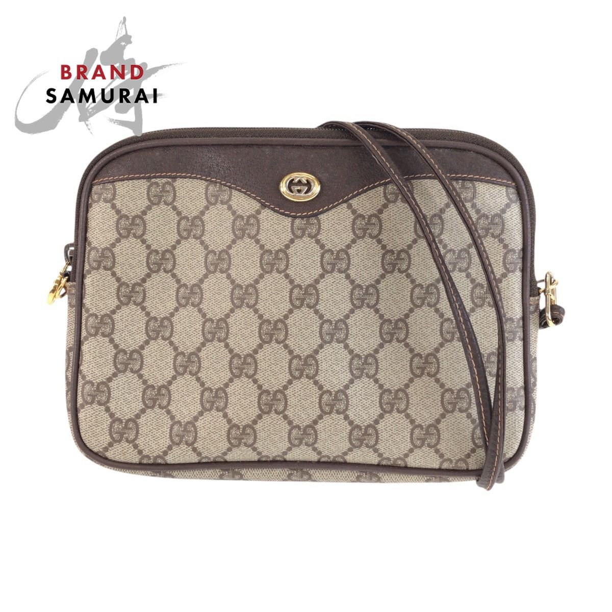 GUCCI グッチ ヴィンテージ オールドグッチ ベージュ ブラウン GG