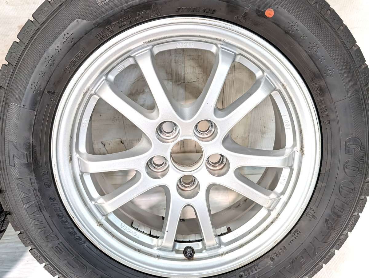 195/65R15 グッドイヤー アイスナビ 7 トヨタ純正 15x6.5 40 100-5穴