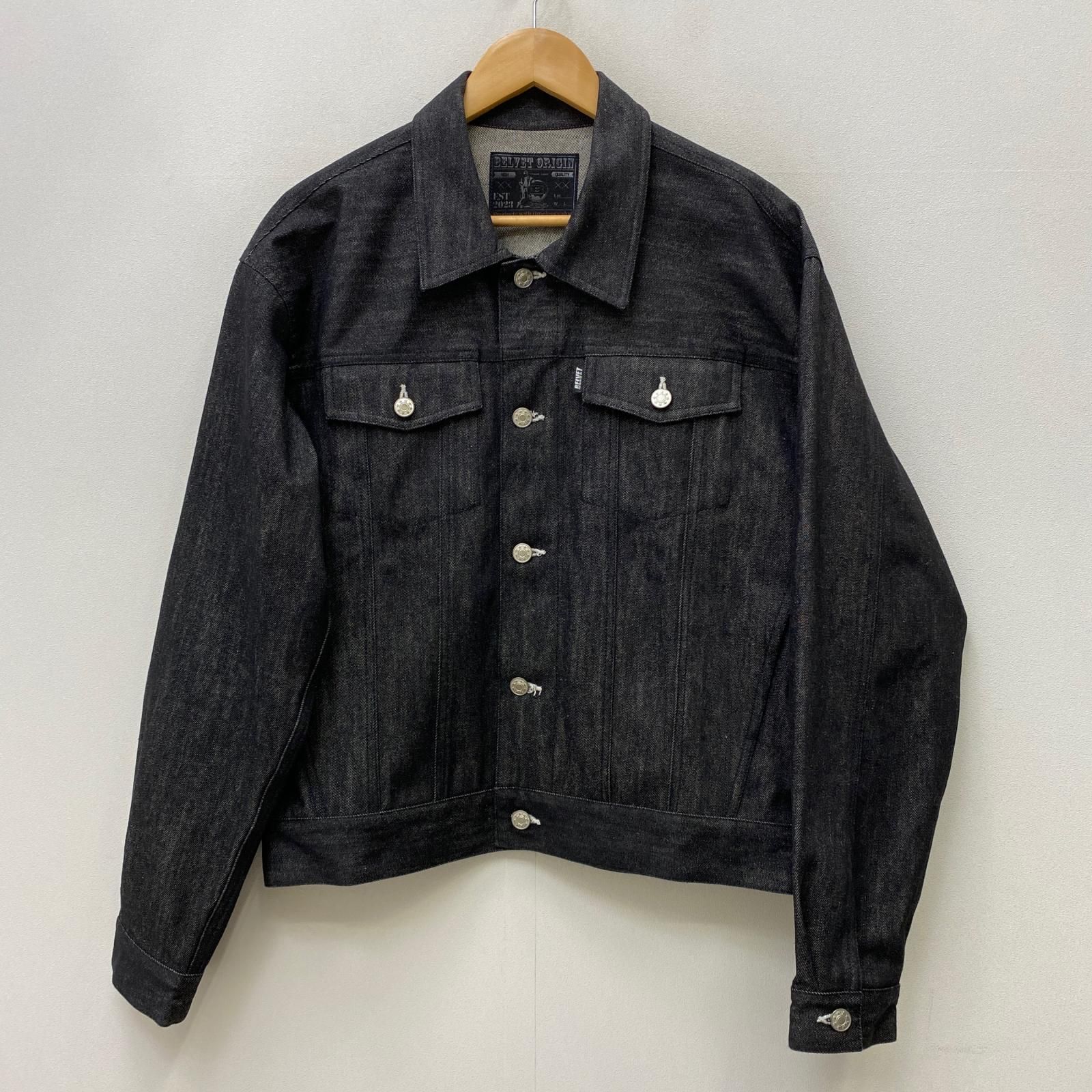 【加古川店】 中古 デニム Classic Rigid Denim Jacket ブランド名:BELVET ブラック サイズ：L 【95】