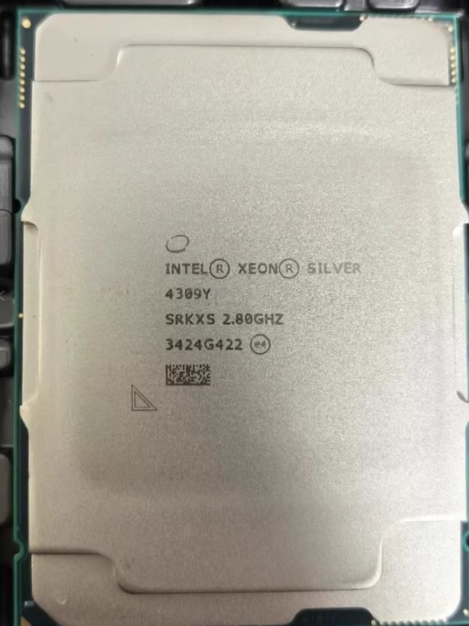 Intel Xeon Silver 4309Y SRKXS 8C 16T 2.8GHz to 3.6GHz Socket 4189 Ice Lake-SP 10NM 12MB 105W Apr