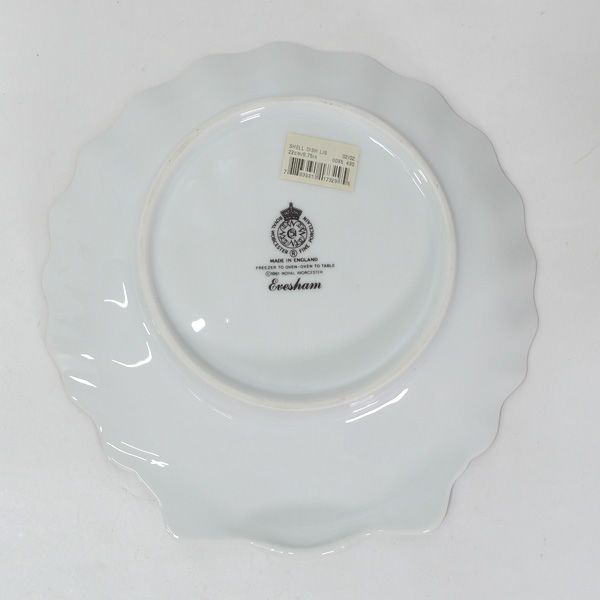 ロイヤルウースター　シェルディッシュ　イギリス製 ROYAL WORCESTER ◇ロイヤルウースター/EVESHAMシェルディッシュ 6085