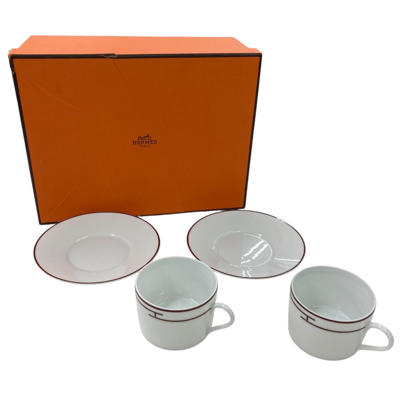 186005 HERMES エルメス 食器 ティーカップソーサー - メルカリ