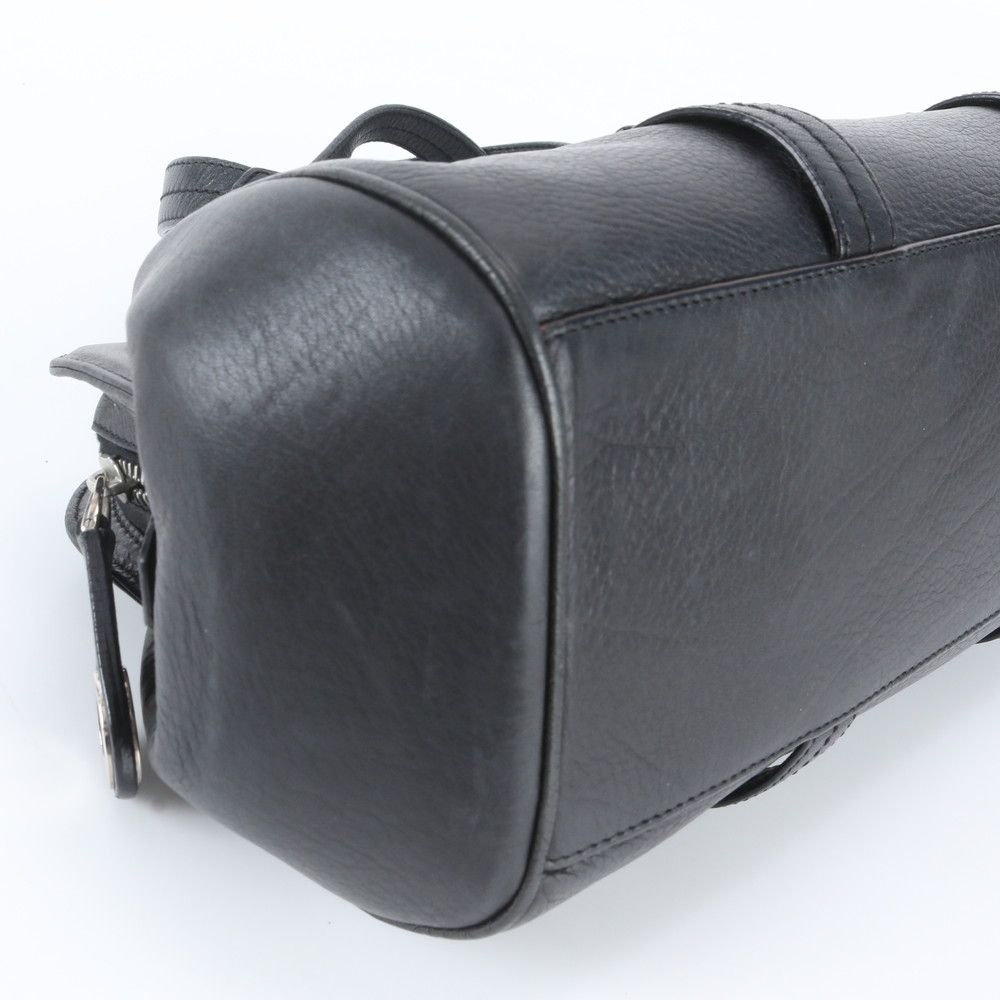 美品 バリー レザー トート バッグ 肩掛け ショルダー ハンド 本革 ブラック 黒 ブランド レディース UNM EL38-6【中古】